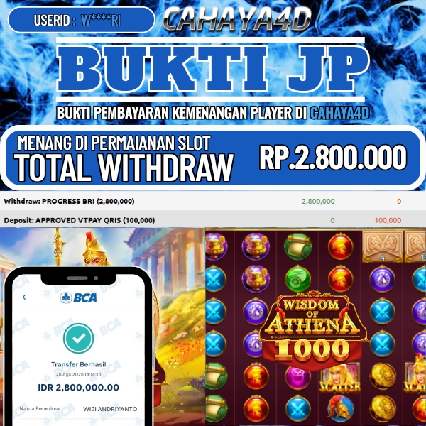 Bukti Kemenangan Slot Cahaya4d